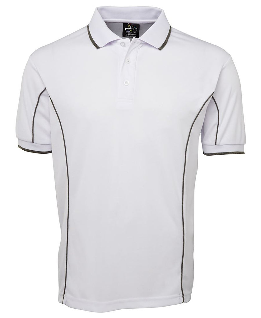 JB's Adults Podium Short Sleeve Piping Polo 3rd (5 Colour) (7PIP)
