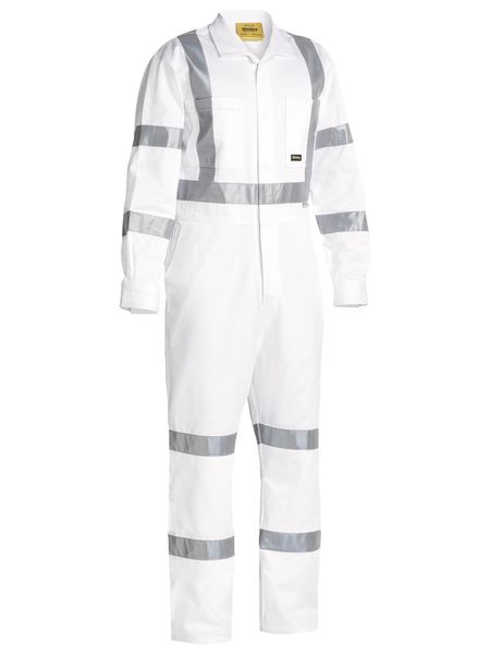 Bisley 3m Taped White Drill Coverall (BC6806T)