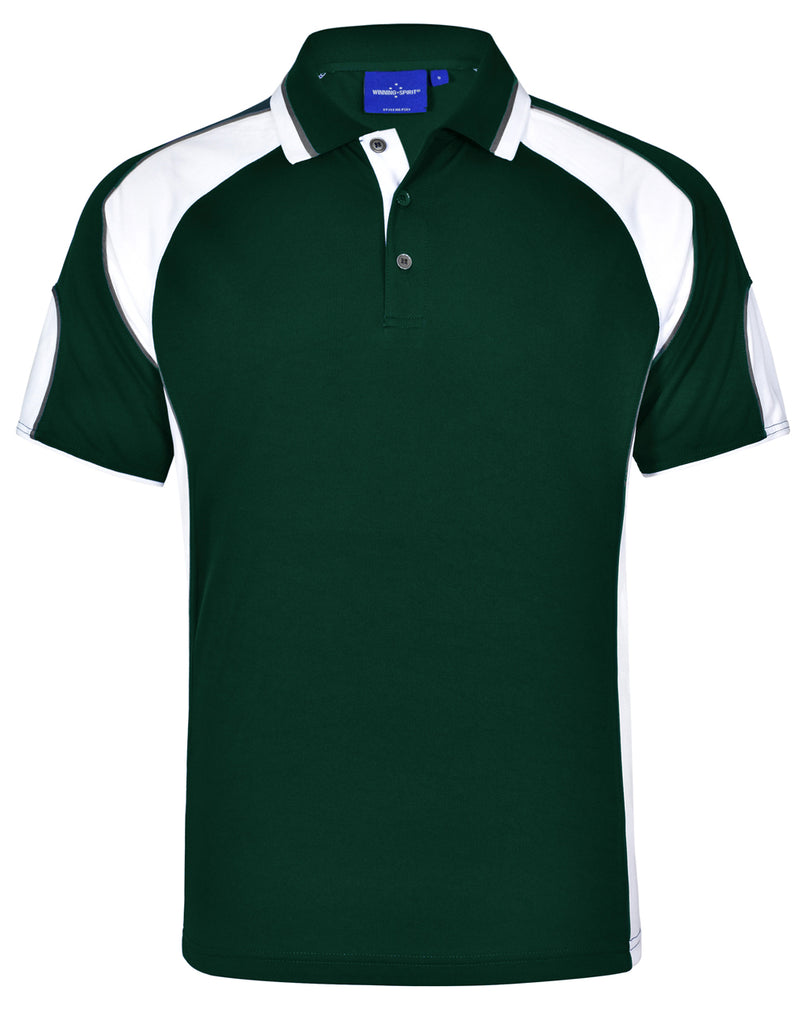 Winning Spirit Men's CoolDry® Contrast Polo with Sleeve Panels 1st (11 Colour) (PS61)