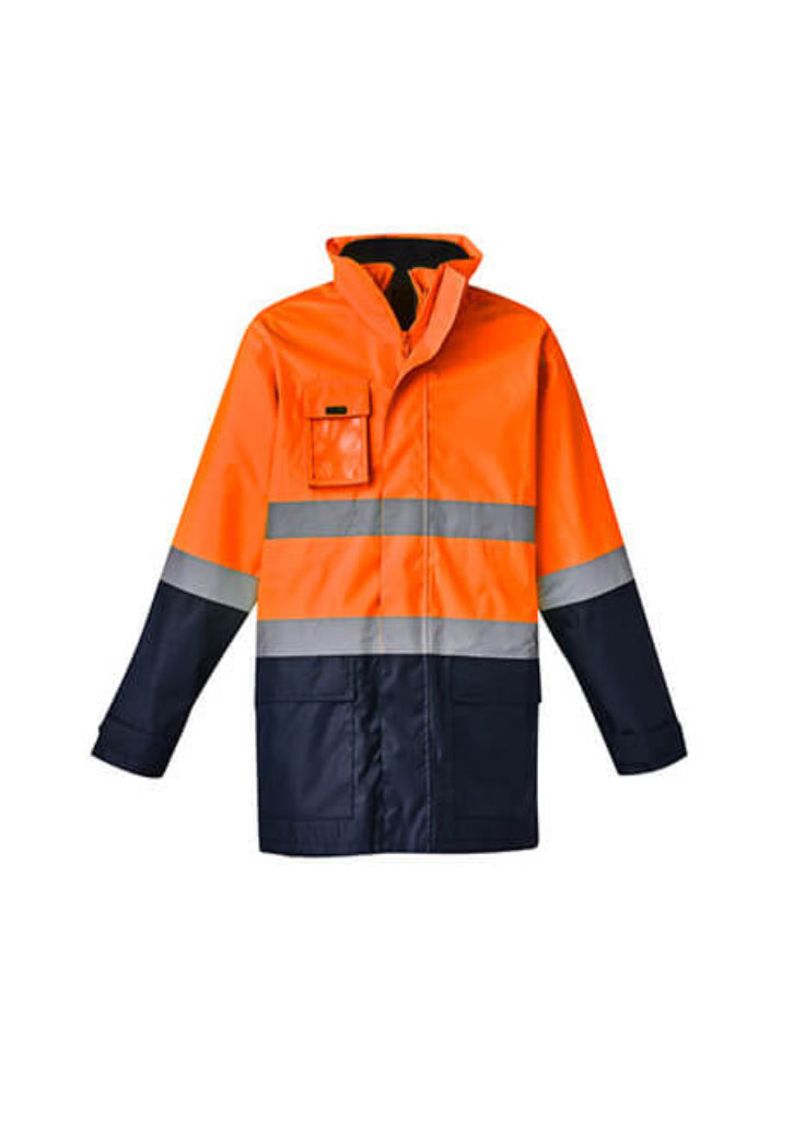 Syzmik Workwear Mens Hi Vis Basic 4 in 1 Waterproof Jacket ZJ220