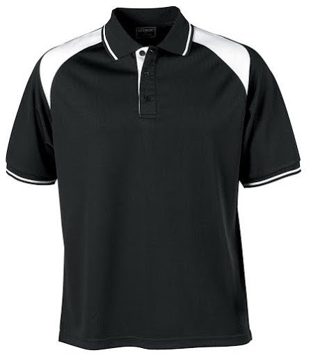 Stencil-Stencil Men's Club Cool Dry Polo-Back/White / S-Corporate Apparel Online - 11