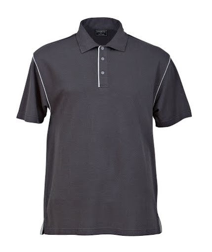 Stencil-Stencil Men's Bio-Weave Polo-Charcoal/Pale blue / S-Corporate Apparel Online - 7