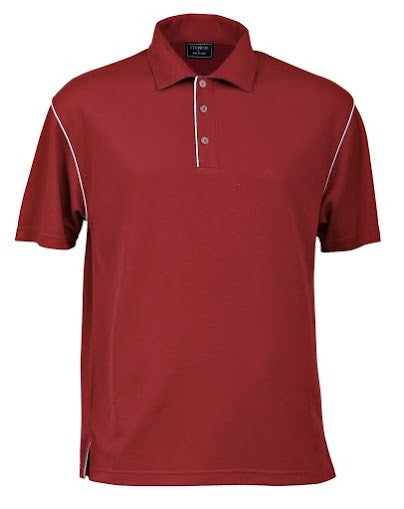 Stencil-Stencil Men's Bio-Weave Polo-Cherry/Pale blue / S-Corporate Apparel Online - 3