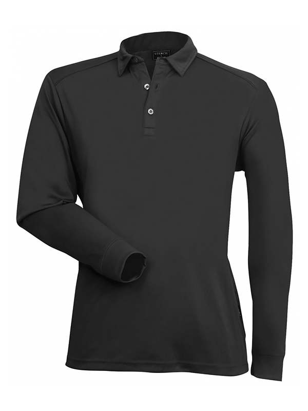 Stencil Freshen Polo L/S 1043 Mens L/S Polo (1043)