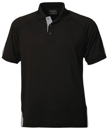 Stencil-Stencil Men's Team Polo-Black/Silver / S-Corporate Apparel Online - 6