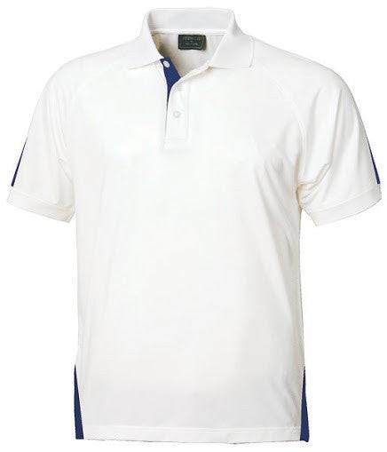 Stencil-Stencil Men's Team Polo-White/Navy / S-Corporate Apparel Online - 1