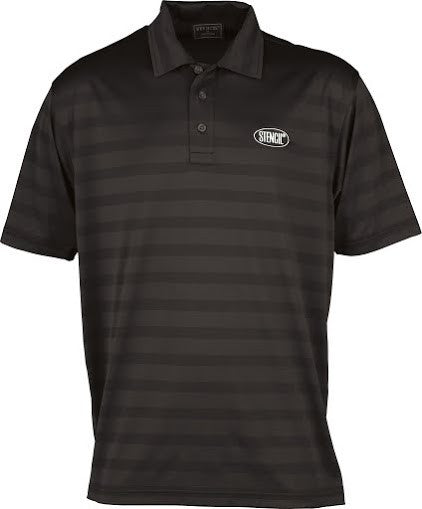 Stencil-Stencil Men's Ice Cool Polo-Black/Black / S-Corporate Apparel Online - 3