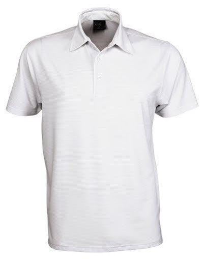 Stencil-Stencil Men's SilverTech Polo-White/Silver / S-Corporate Apparel Online - 1