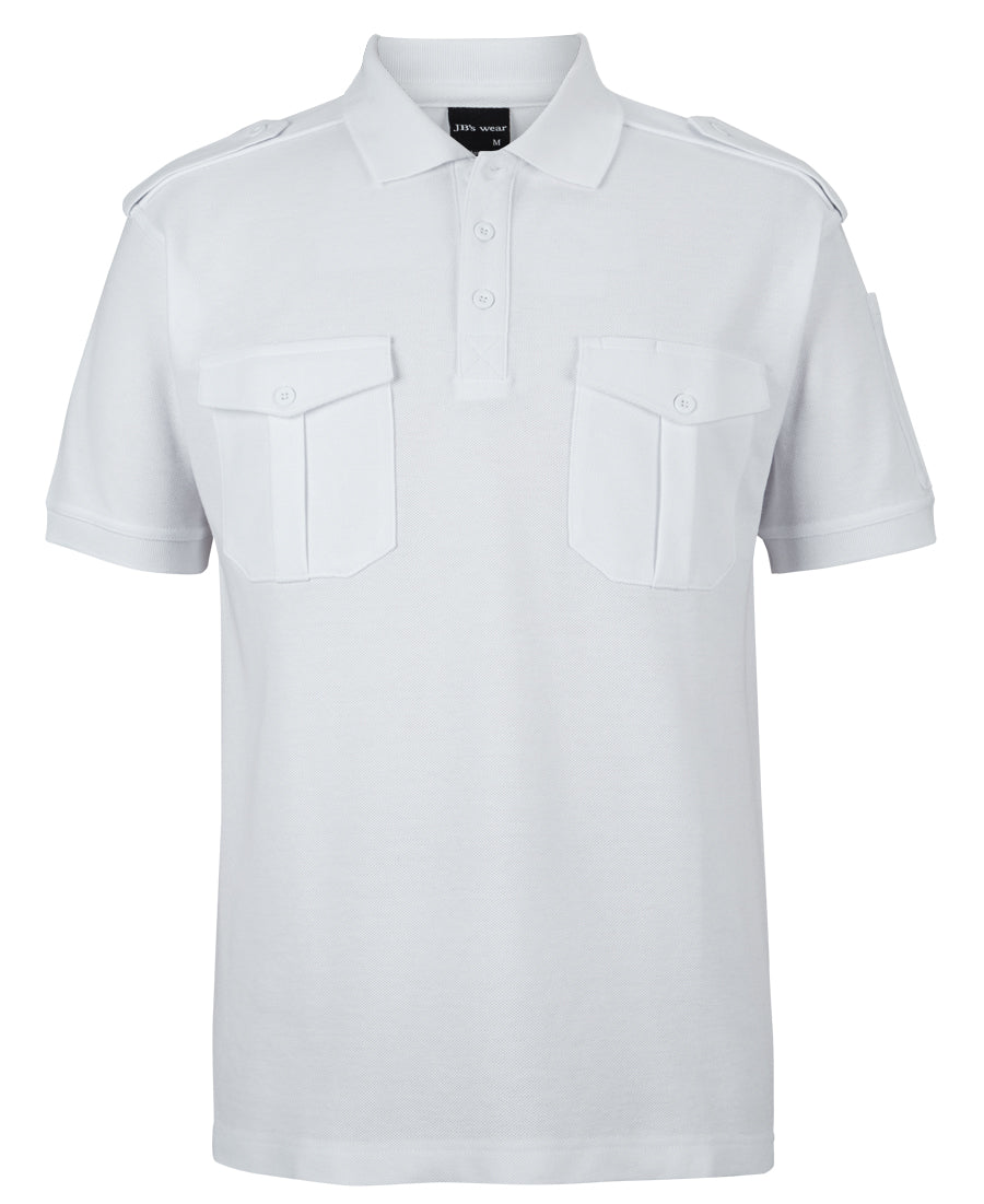 Half Sleeve White Short Sleeve Shirt With Epaulettes MarinersApp