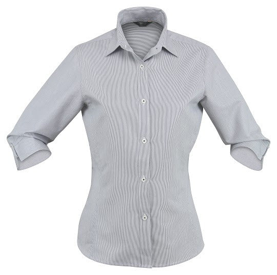 Stencil-Stencil Ladies' Empire Shirt (3/4 Sleeve)-Grey/Charcoal / 8-Corporate Apparel Online - 3