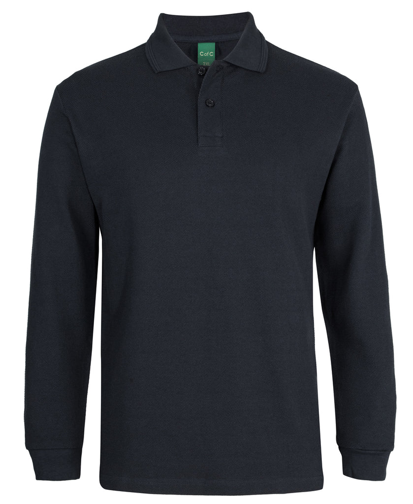 JB's C of C 320g L/s Popcorn Cotton Polo (2PCL)