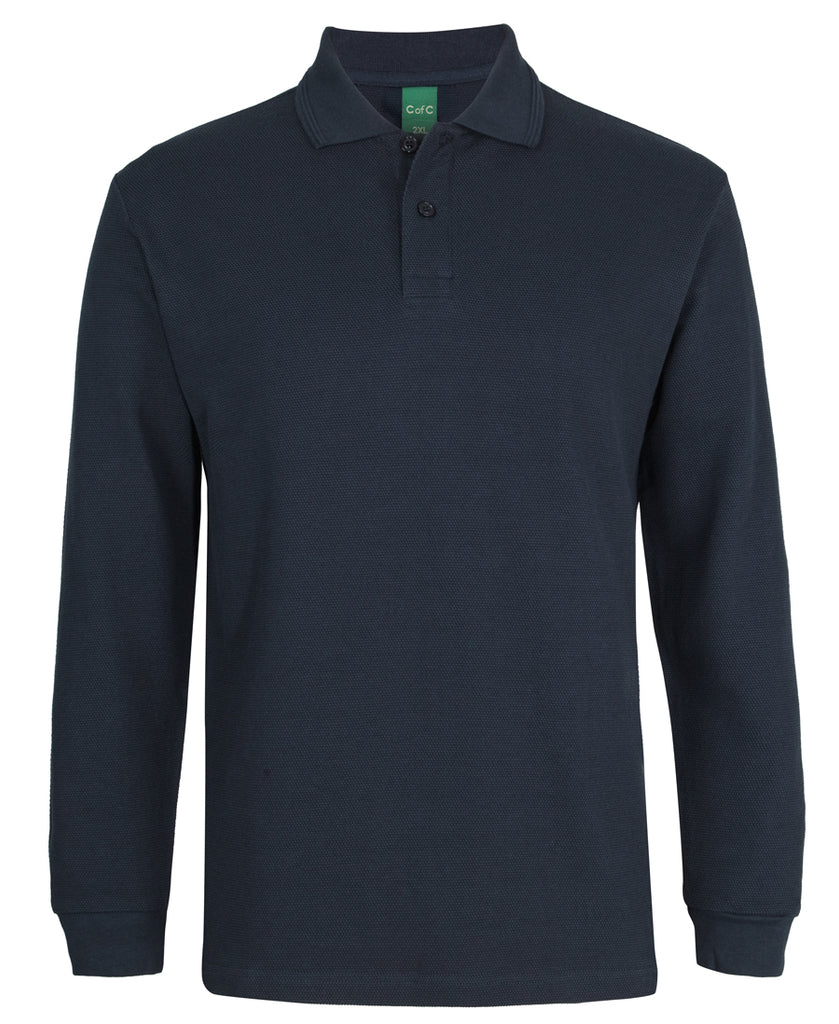 JB's C of C 320g L/s Popcorn Cotton Polo (2PCL)