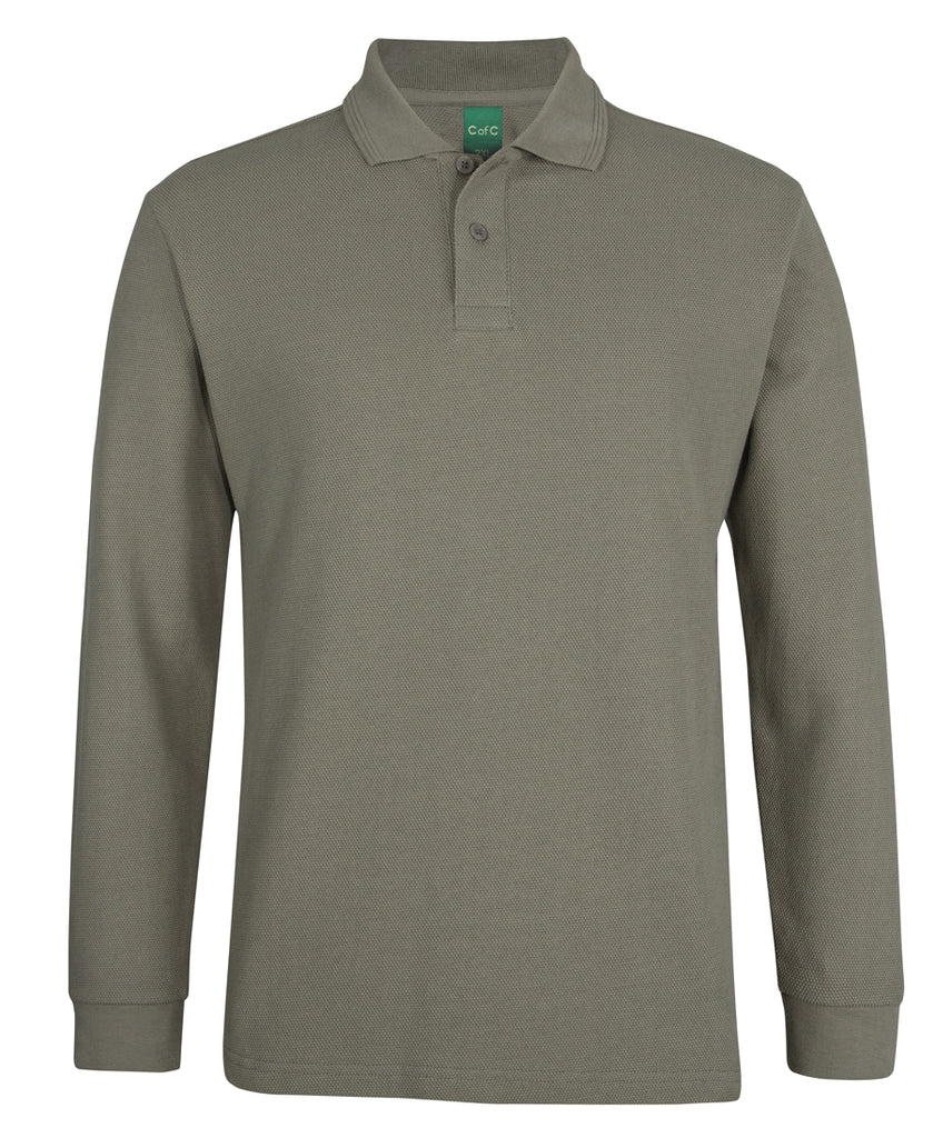 JB's C of C 320g L/s Popcorn Cotton Polo (2PCL)