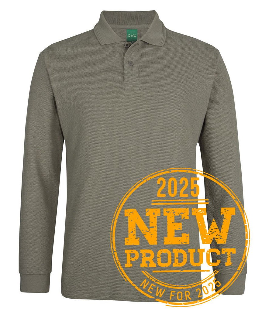 JB's C of C 320g L/s Popcorn Cotton Polo (2PCL)