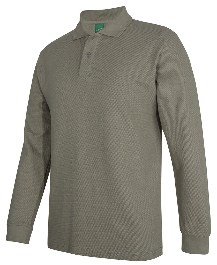 JB's C of C 320g L/s Popcorn Cotton Polo (2PCL)