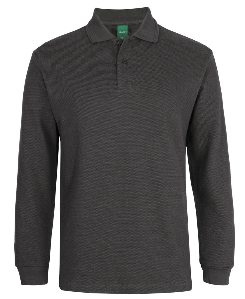 JB's C of C 320g L/s Popcorn Cotton Polo (2PCL)