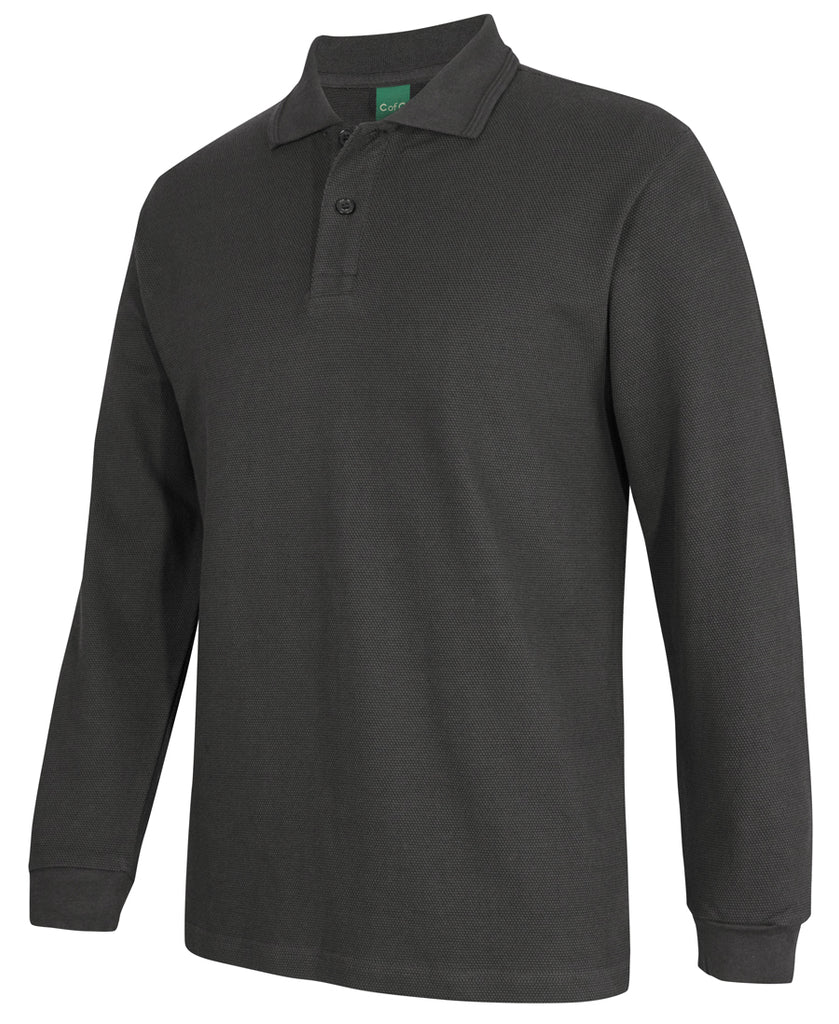 JB's C of C 320g L/s Popcorn Cotton Polo (2PCL)
