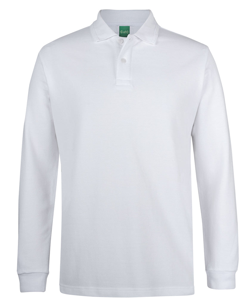JB's C of C 320g L/s Popcorn Cotton Polo (2PCL)