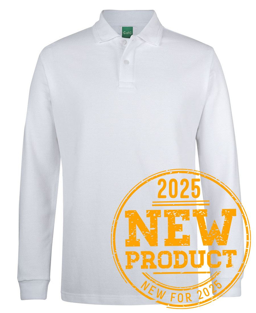 JB's C of C 320g L/s Popcorn Cotton Polo (2PCL)