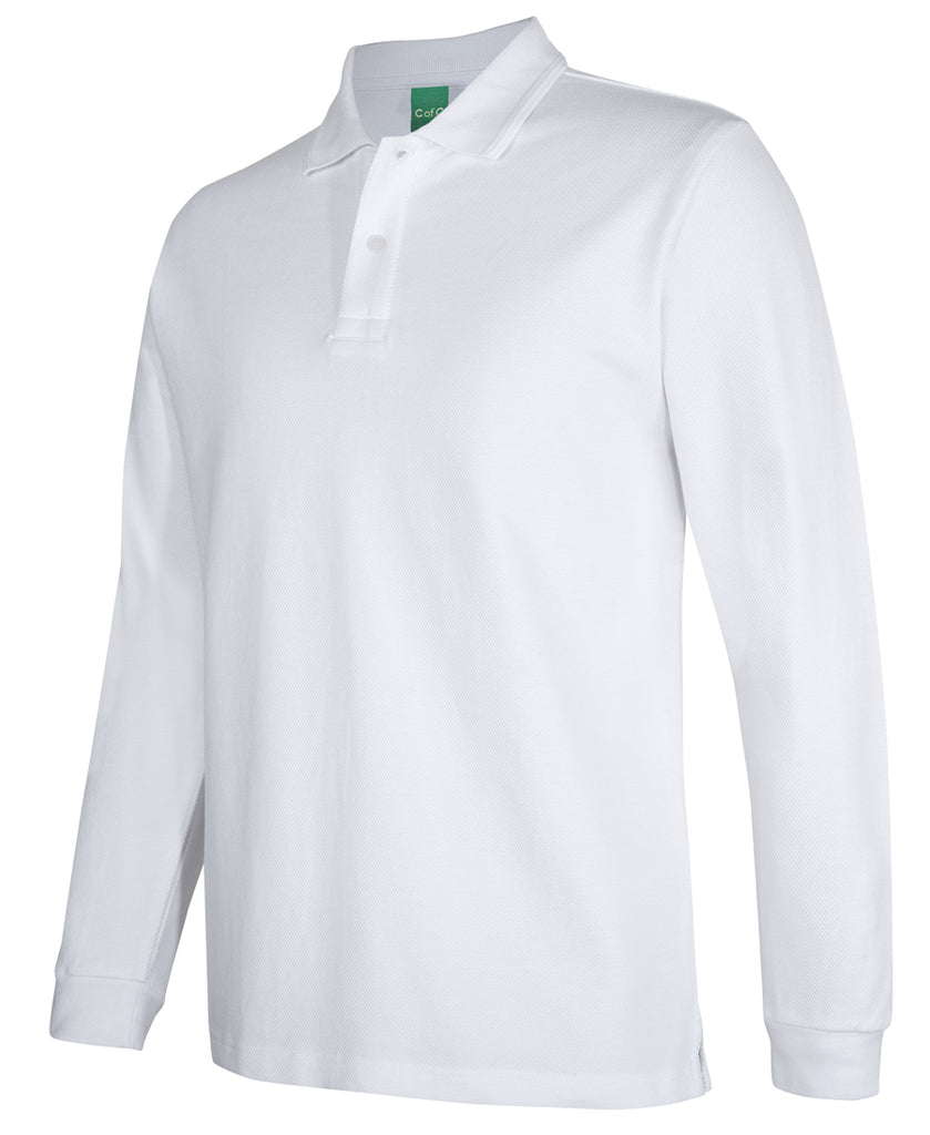 JB's C of C 320g L/s Popcorn Cotton Polo (2PCL)