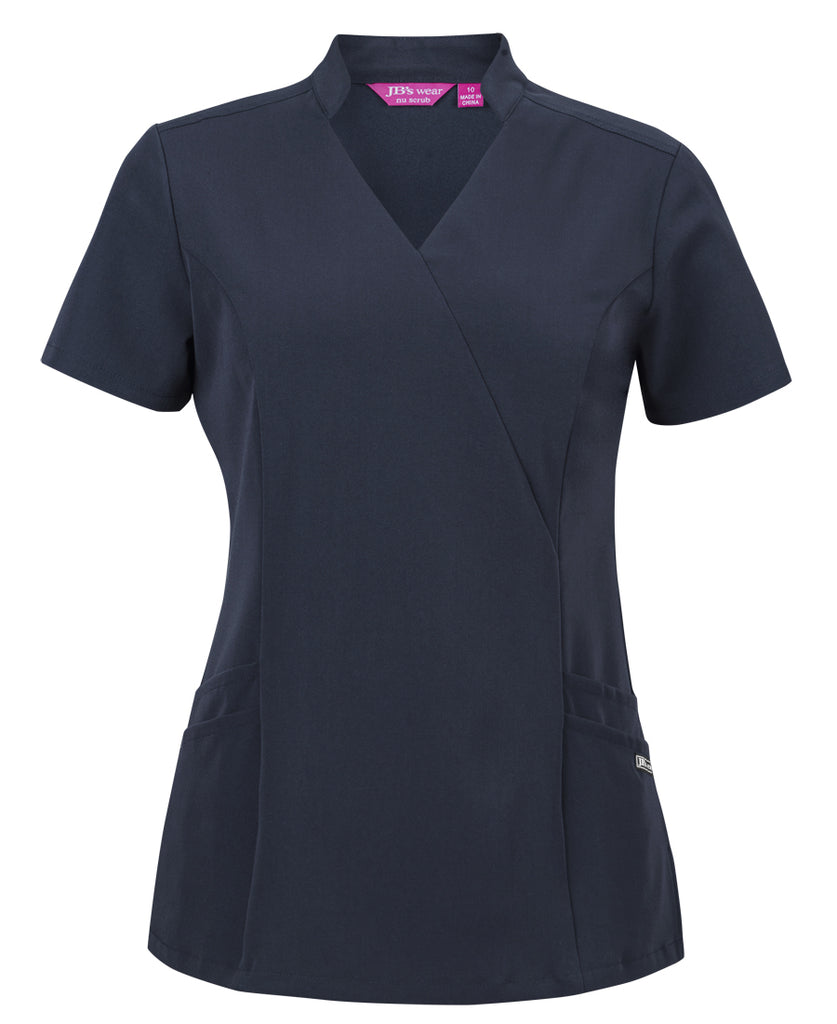 JB'S Ladies NU Mandarin Collar Scrub Top (4SMT1)