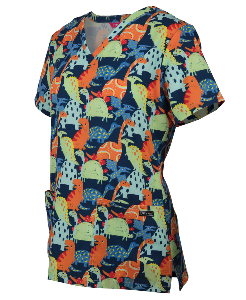 JB's Ladies Scrubs Top Printed (4STP1)