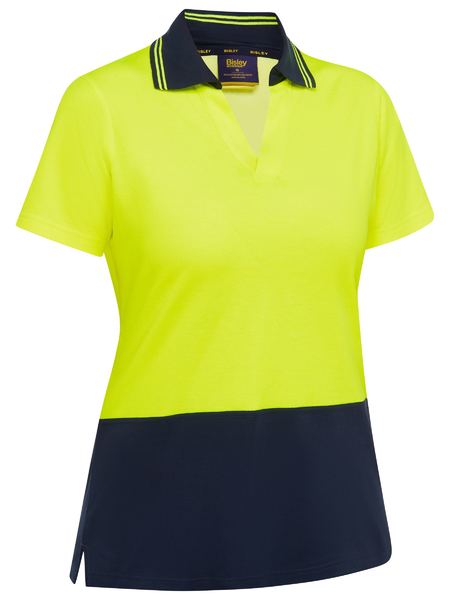 Bisley Women's Hi Vis V-neck Polo (BKL1234)