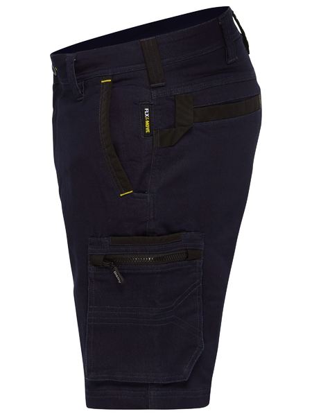 Bisley Flx And Move™ Stretch Denim Zip Cargo Shorts (BSHC1335)