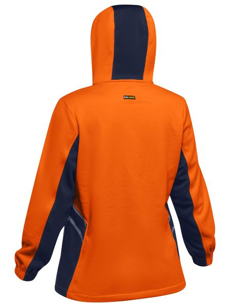 Bisley Women's Hi Vis Liquid Repellent Fleece Hoodie (BKL6571)