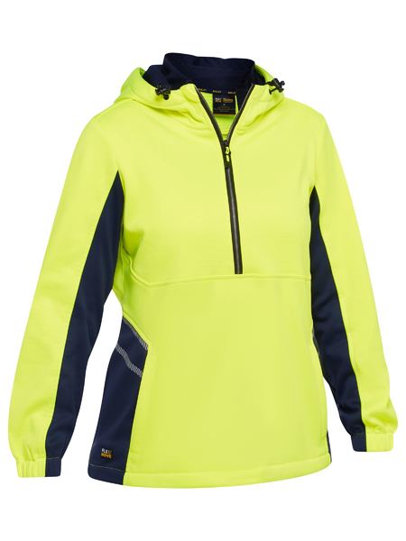 Bisley Women's Hi Vis Liquid Repellent Fleece Hoodie (BKL6571)