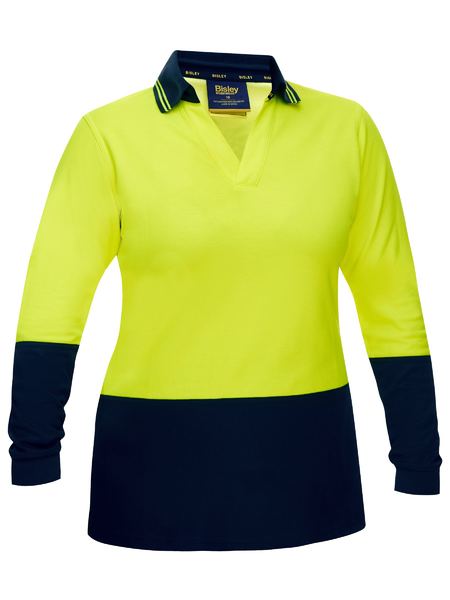 Bisley Women's Hi Vis V-neck Polo (BKL6234)