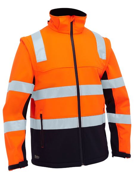 Bisley Taped Two Tone Hi Vis 3 In 1 Soft Shell Jacket (BJ6078T)