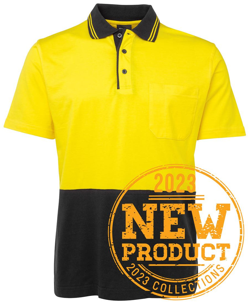 Jb's Hi Vis Short Sleeve Cotton Polo - Adults (6CPHV)