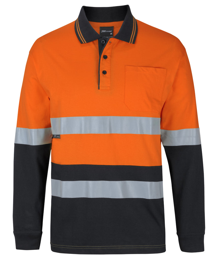 JB's Hi Vis (D+N) L/S Cotton Polo (6DCPL)