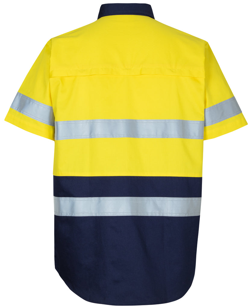 JB'S HI Vis (D+N) S/S 150g Work Shirt (6DNWS)