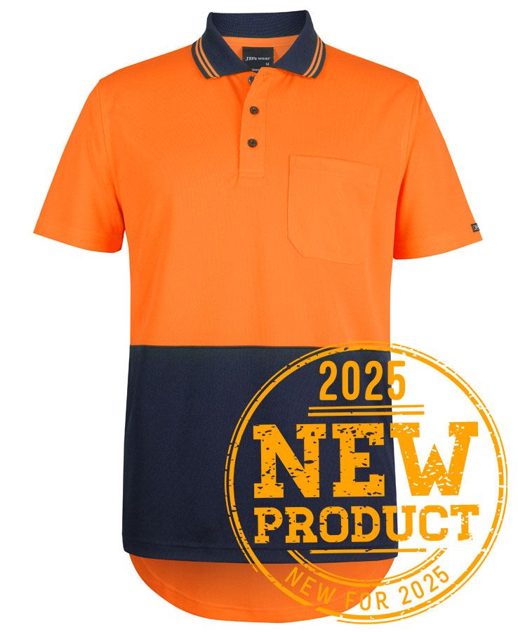 JB's Hi Vis S/S Drop Tail Polo (6HDS)