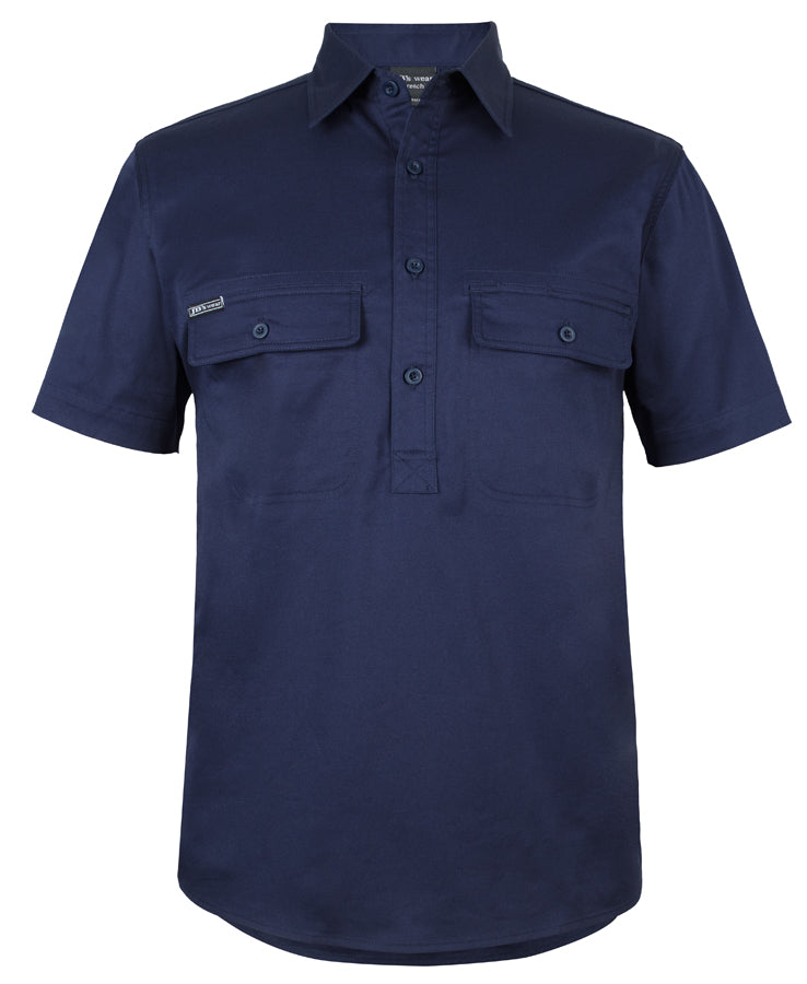 JB's S/S Stretch Close Front Work Shirt (6WKCS)