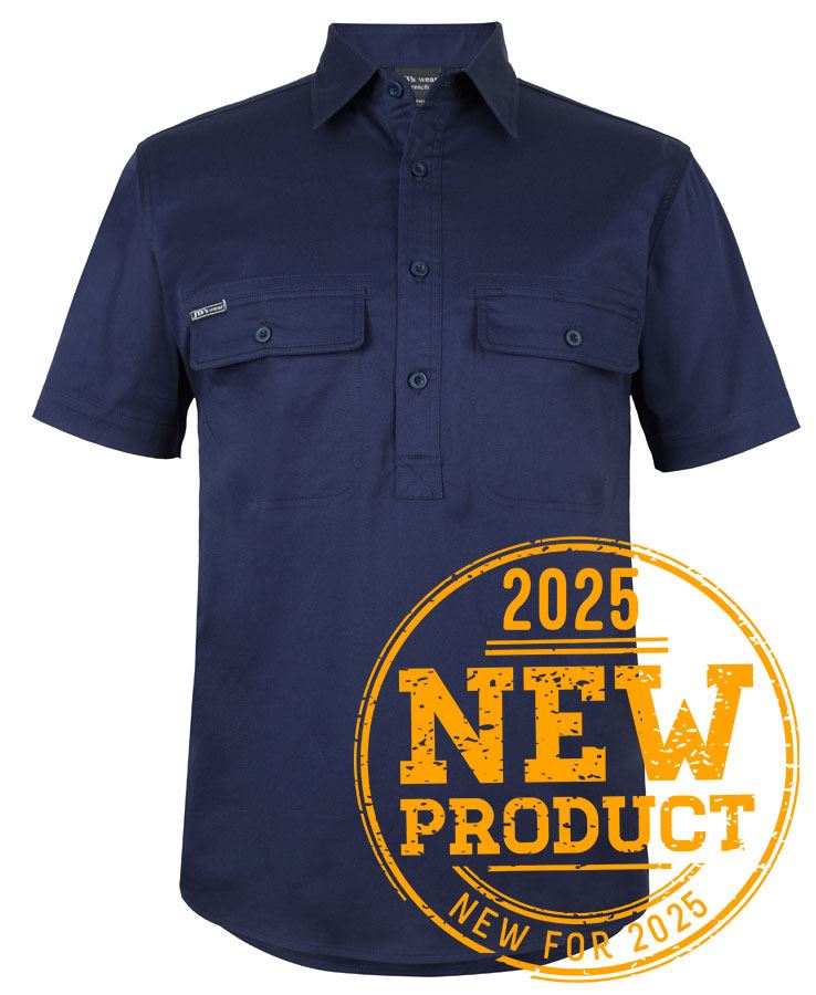 JB's S/S Stretch Close Front Work Shirt (6WKCS)
