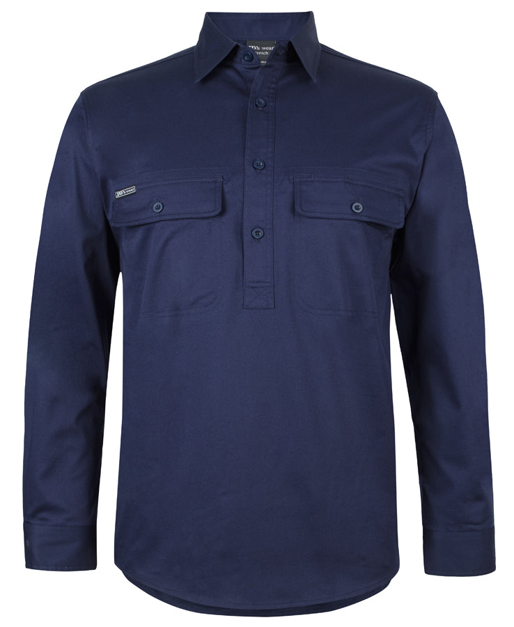 JB's L/S Stretch Close Front Work Shirt (6WLCS)