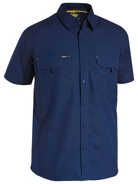 Bisley Mens X Airflow Ripstop Work Shirt Short Sleeve (BS1414)