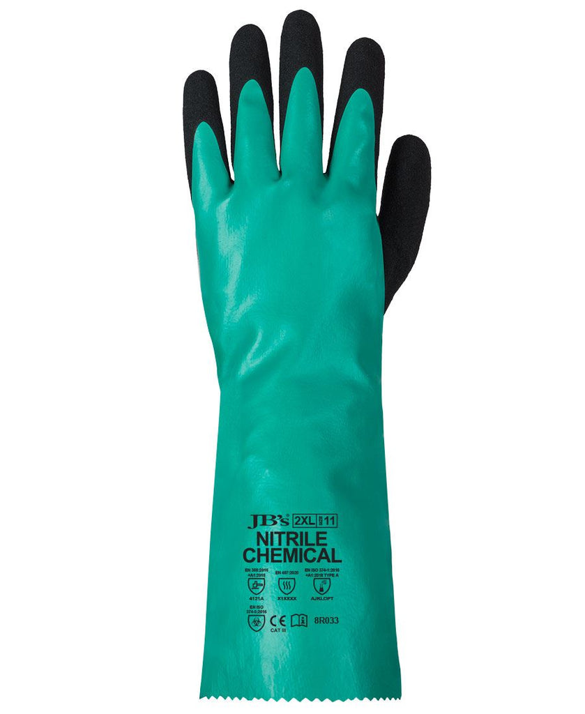 JB's Type A Nitrile Chemical Glove (8R033)