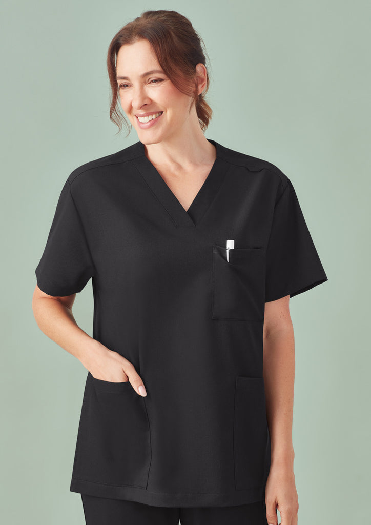 Biz Care Unisex Pulse V-Neck Scrub Top (CU544US)