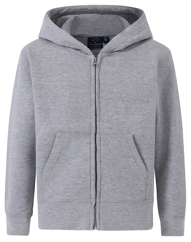 Winning Spirit Kids' Double Bay Full Zip Fleecy Hoodie (FL03K)