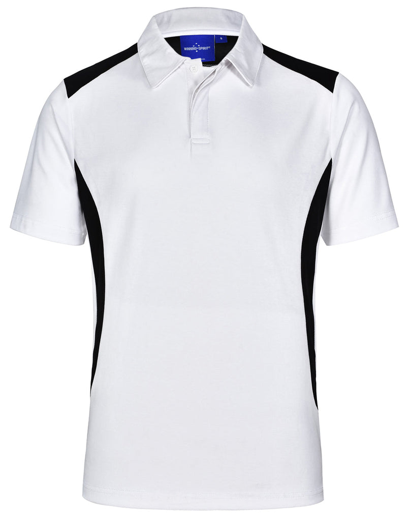 Winning Spirit Men's TrueDry® Contrast Short Sleeve Polo 2nd (4 colour) (PS31)