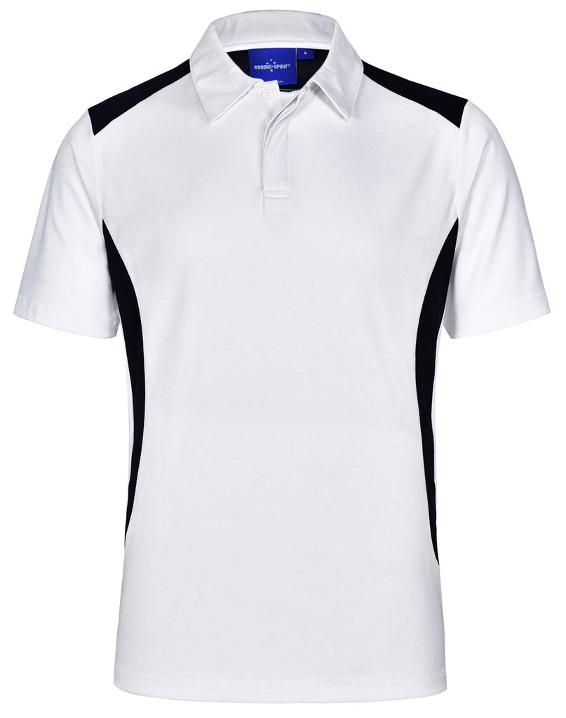 Winning Spirit Men's TrueDry® Contrast Short Sleeve Polo 2nd (4 colour) (PS31)
