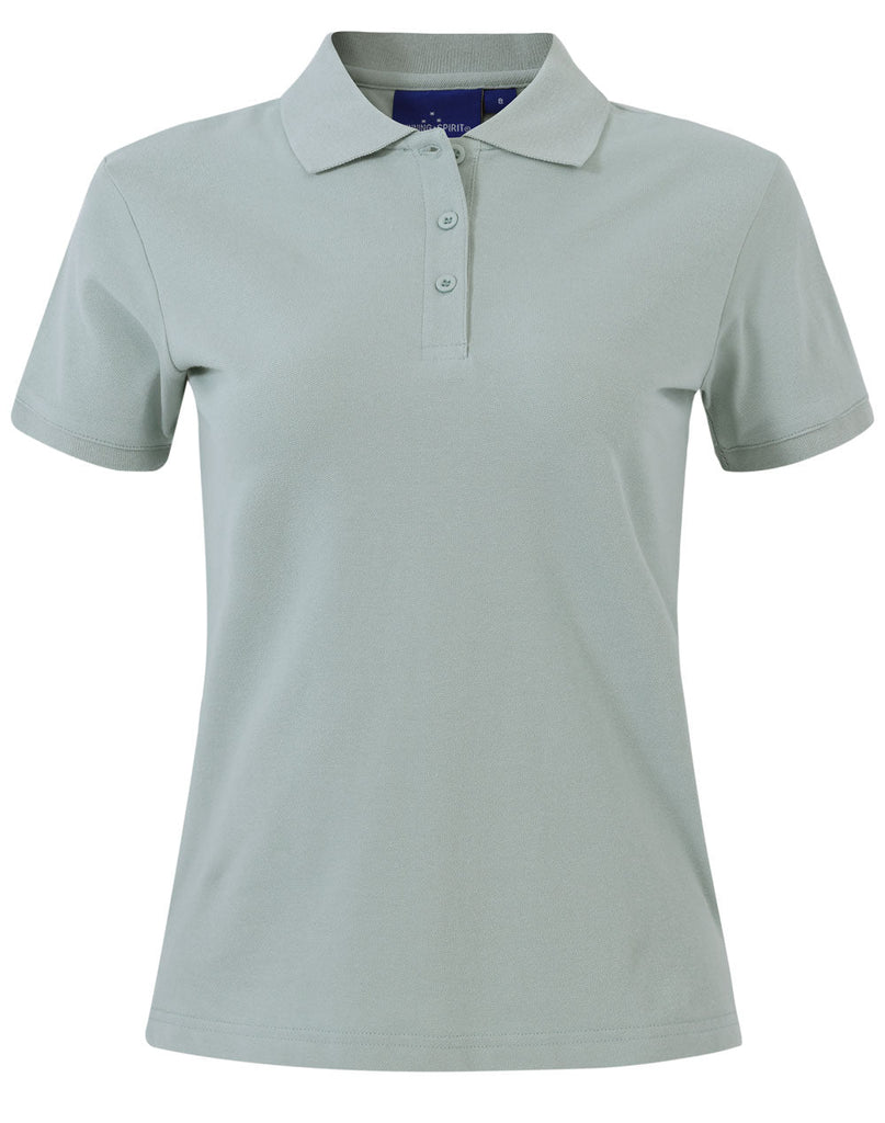 Winning Spirit Ladies' Cotton Stretch Pique Polo (PS56)