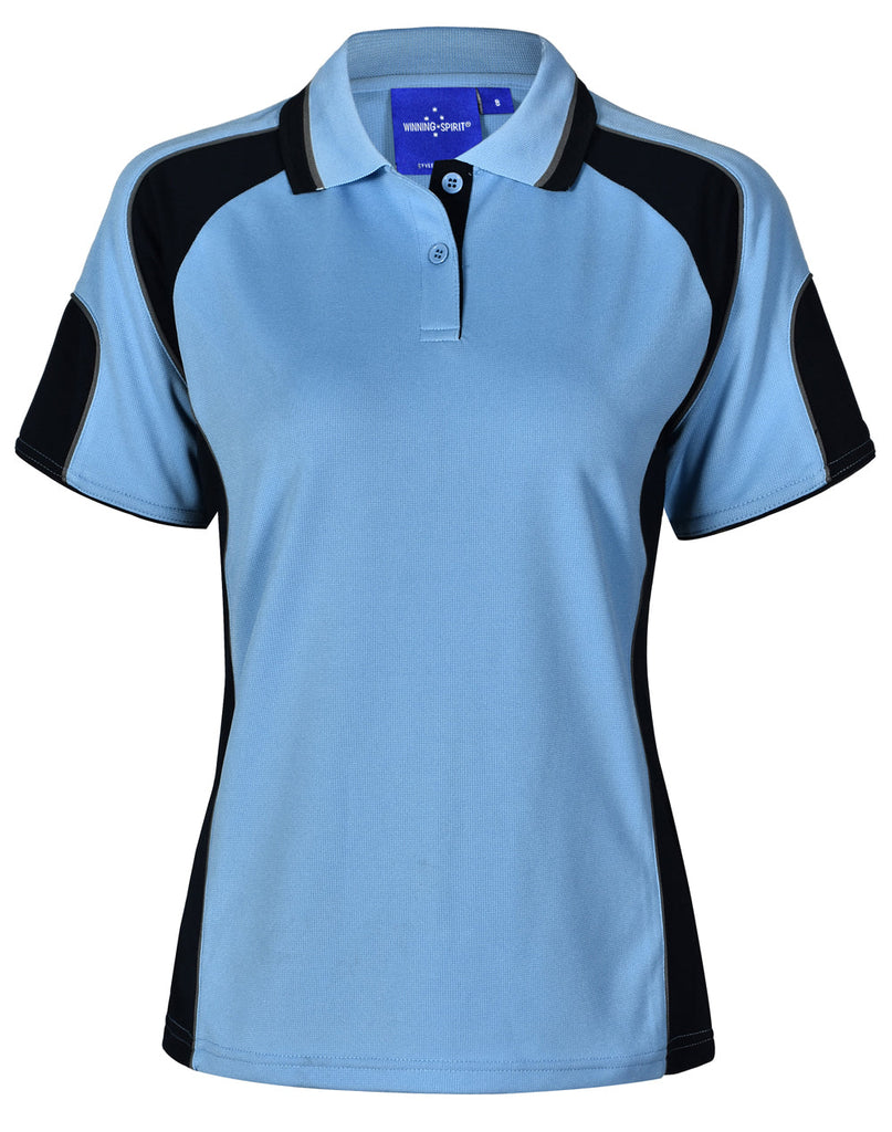 Winning Spirit Ladies' CoolDry® Contrast Polo with Sleeve Panels 2n (7 Color) (PS62)