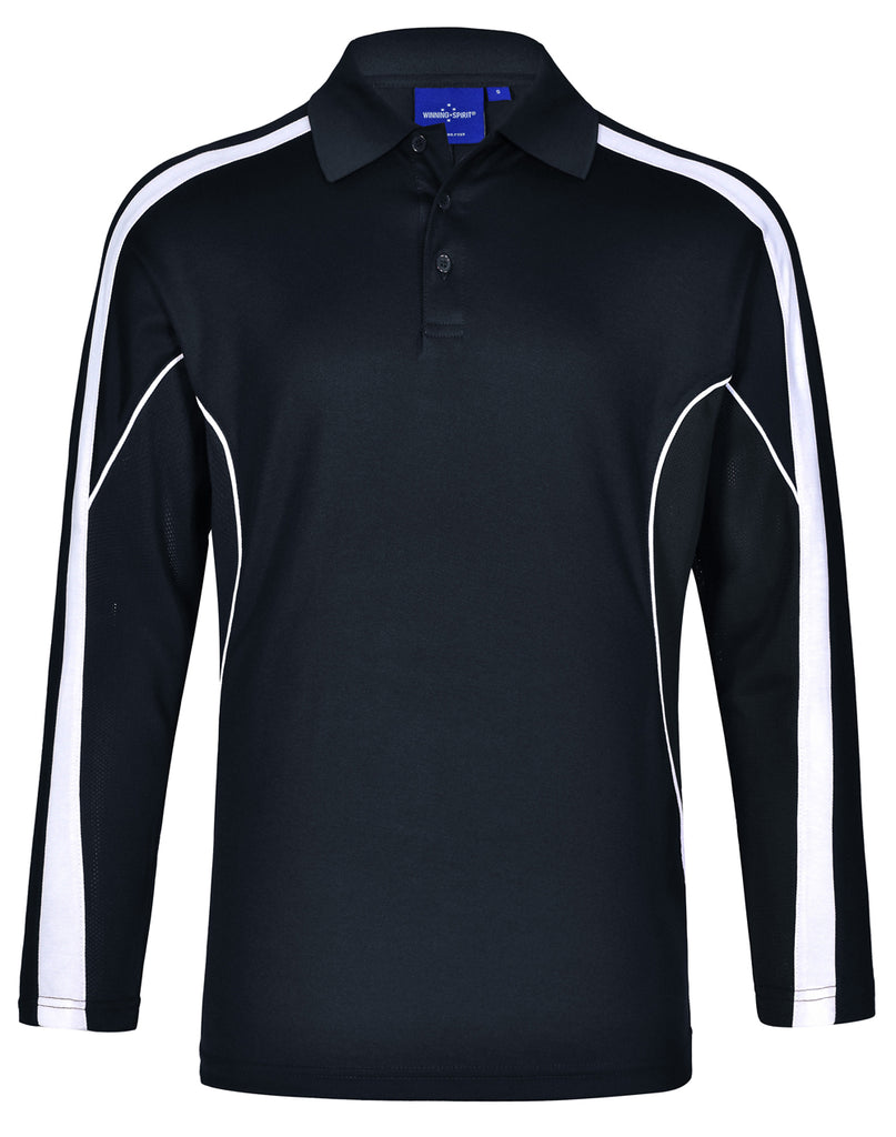 Winning Spirit Men's TrueDry® Long sleeve Polo (PS69)