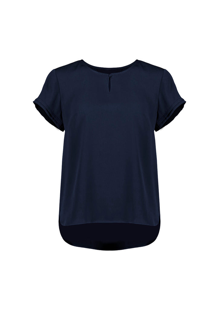 Biz Corporate Womens Evelyn Short Sleeve Blouse (RU569LS)
