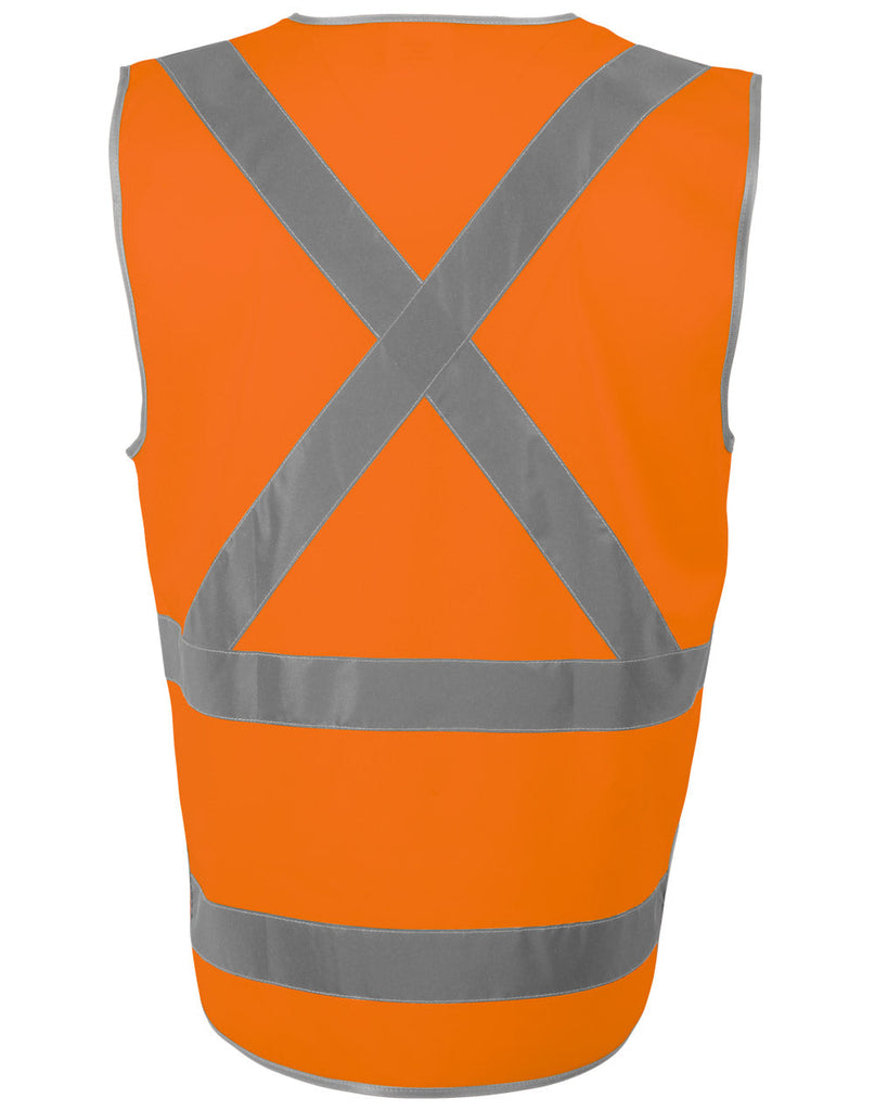 Winning Spirit Hi-vis X Back Safety Vest With Tail (SW72)